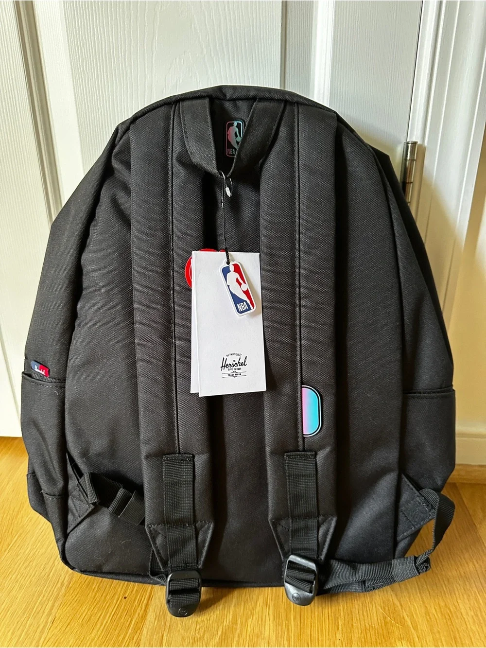 Herschel Backpack with Pink and Blue Gradient of the Miami Heat